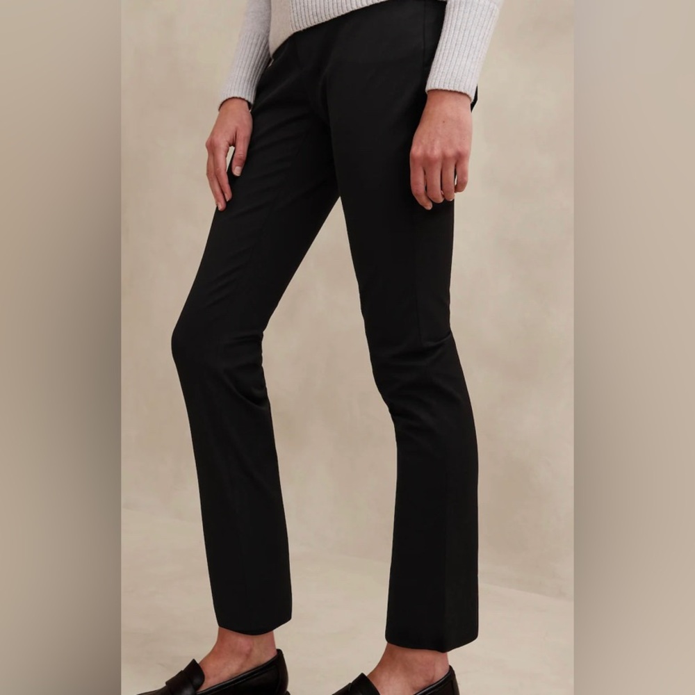 Banana Republic Sloan Curvy Fit Pants Black Career Trouser